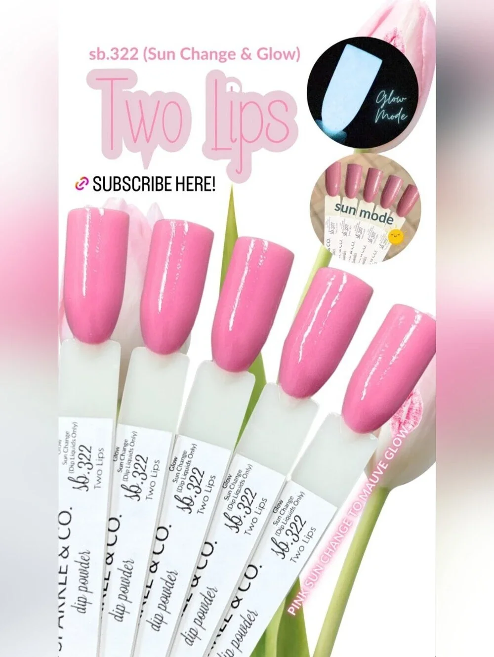 NEW! Sparkle & Co. Tulips Dip Powder Mini Set